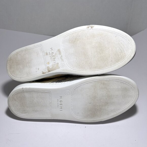 M. Gemi The Giovanna Python Leather Velcro Sneakers - Picture 15 of 15